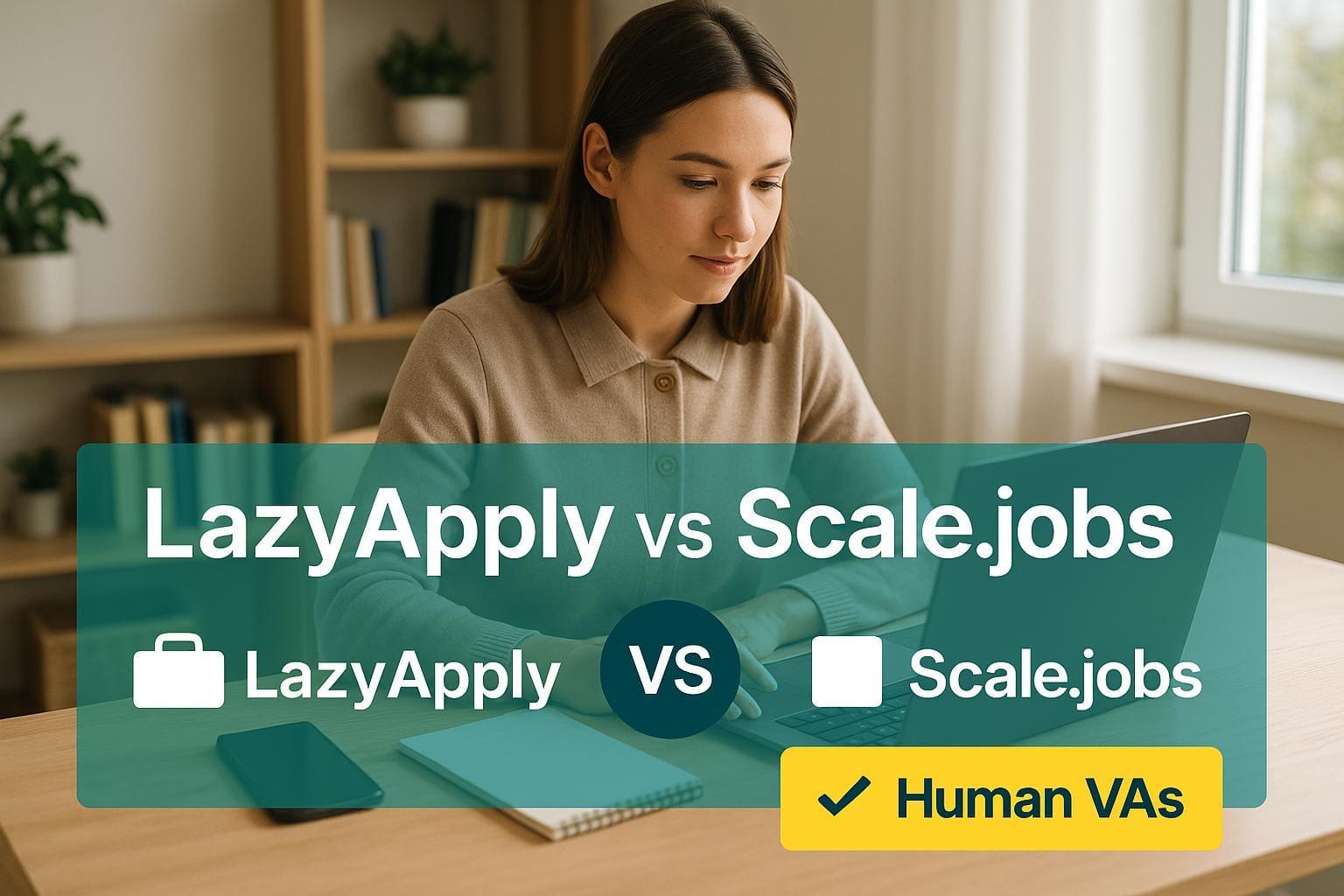Preview for LazyApply vs Scale.jobs: Human VAs Crush Auto-Apply