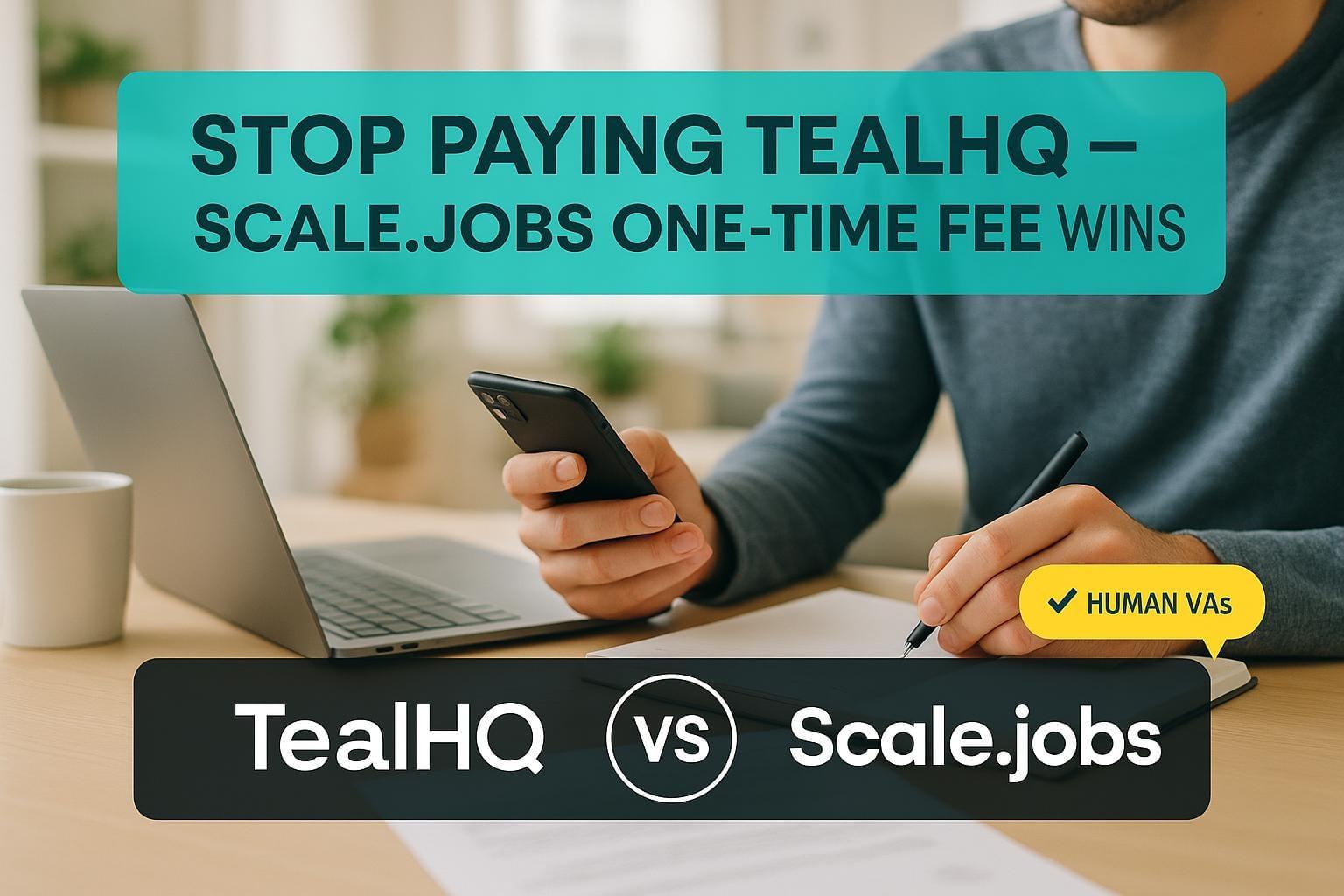 Preview for Stop Paying TealHQ - Scale.jobs One-Time Fee Wins