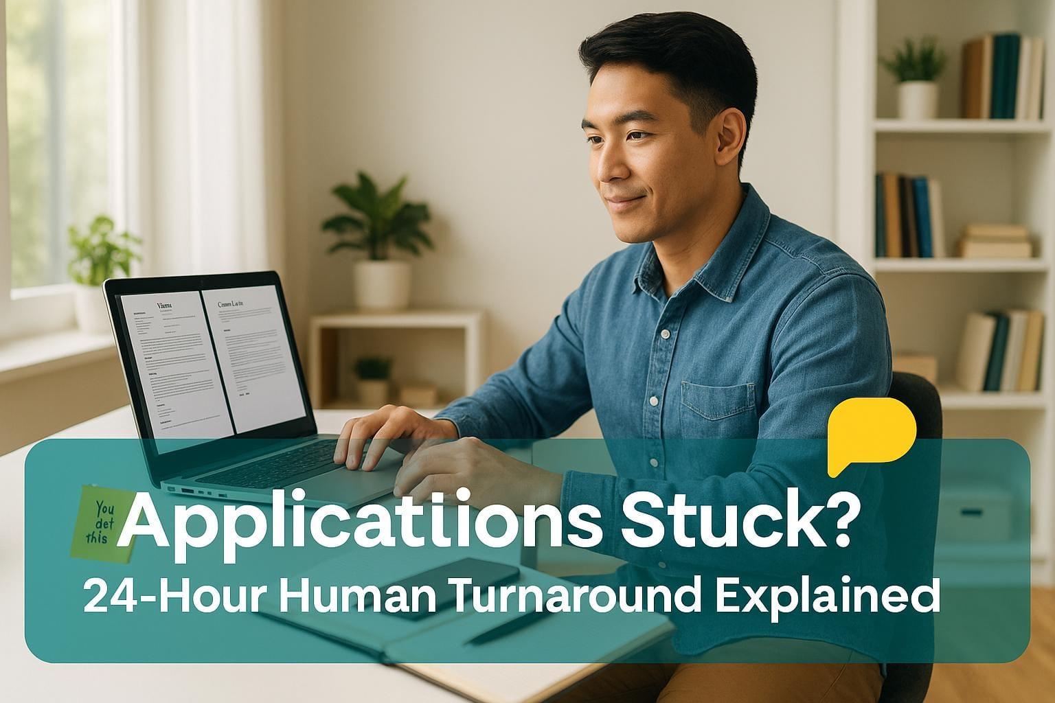 Preview for Applications Stuck? 24-Hour Human Turnaround Explained
