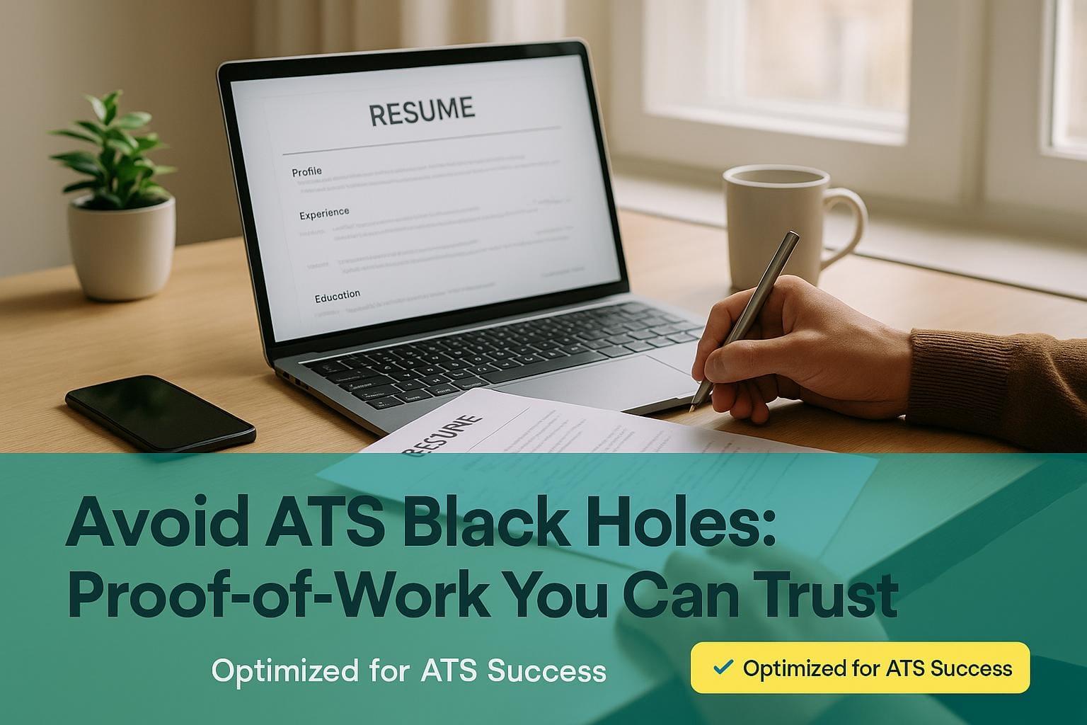 Preview for Avoid ATS Black Holes: Proof-of-Work You Can Trust
