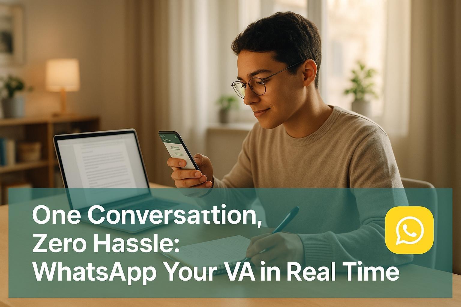 Preview for One Conversation, Zero Hassle: WhatsApp Your VA in Real Time