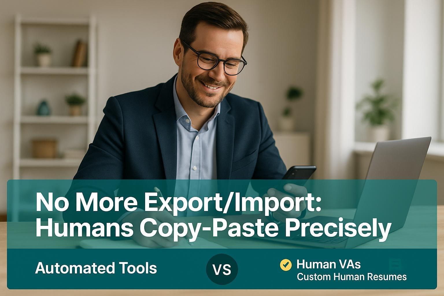 Preview for No More Export/Import: Humans Copy-Paste Precisely