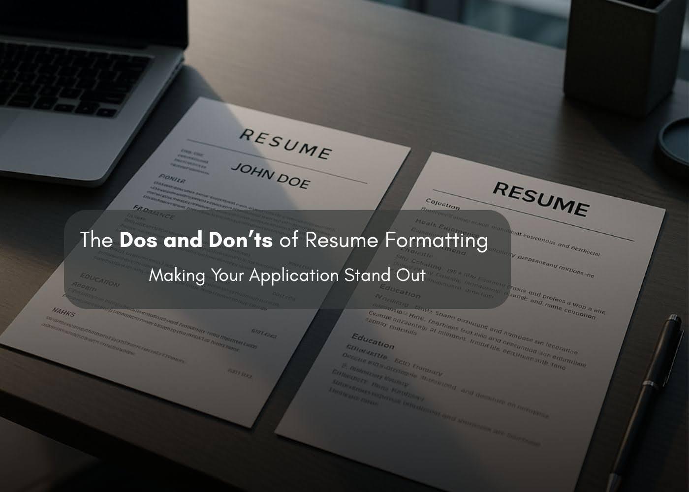 Preview for The Dos and Don’ts of Resume Formatting: Making Your Application Stand Out