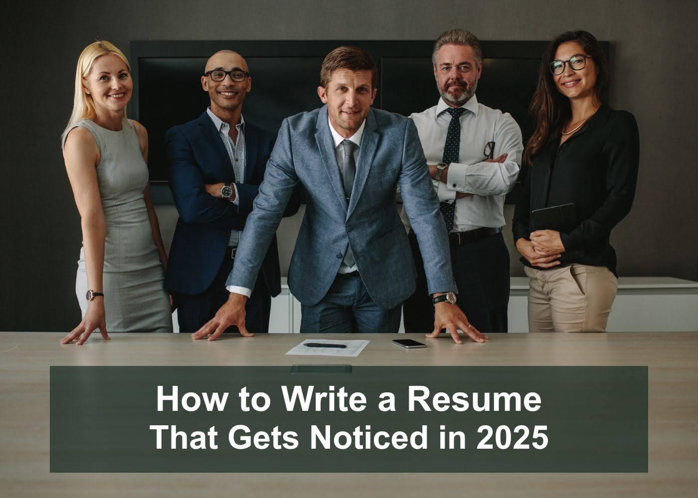Preview for How to Write a Resume That Gets Noticed in 2025