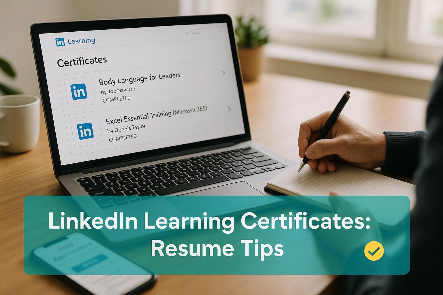 Preview for LinkedIn Learning Certificates: Resume Tips