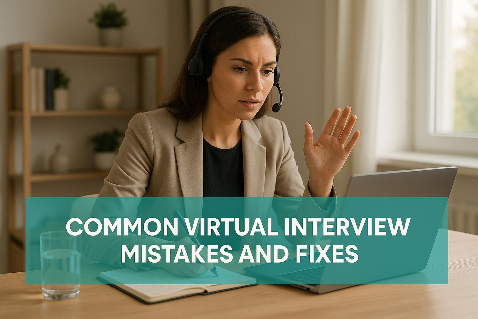 Preview for Common Virtual Interview Mistakes and Fixes