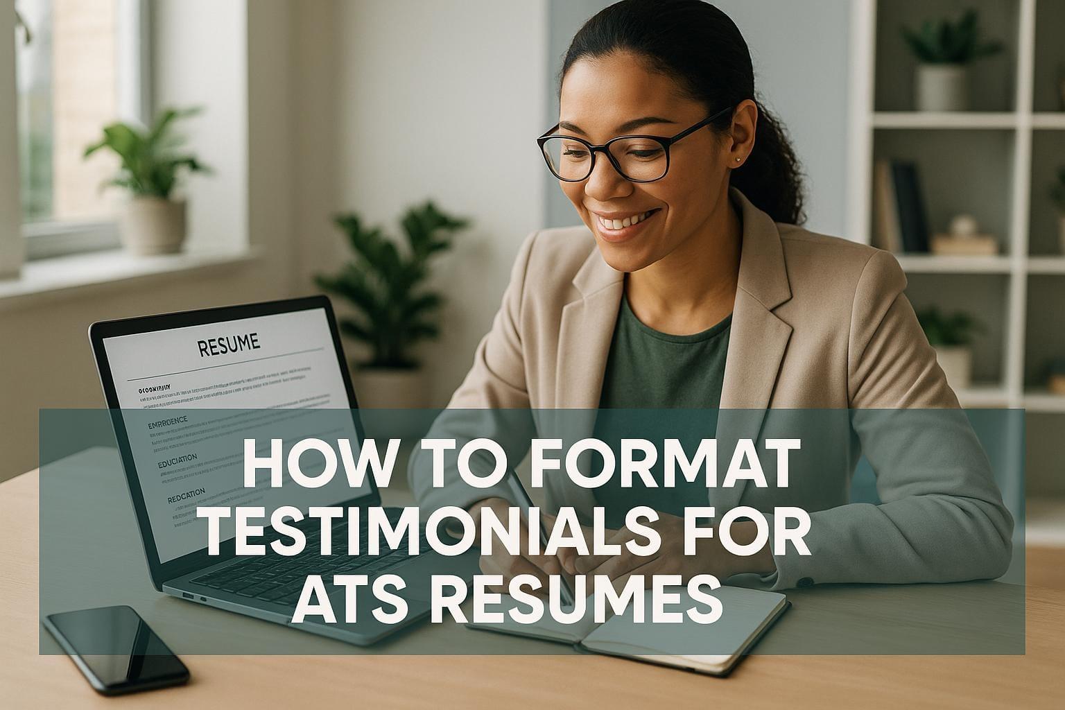 Preview for How to Format Testimonials for ATS Resumes