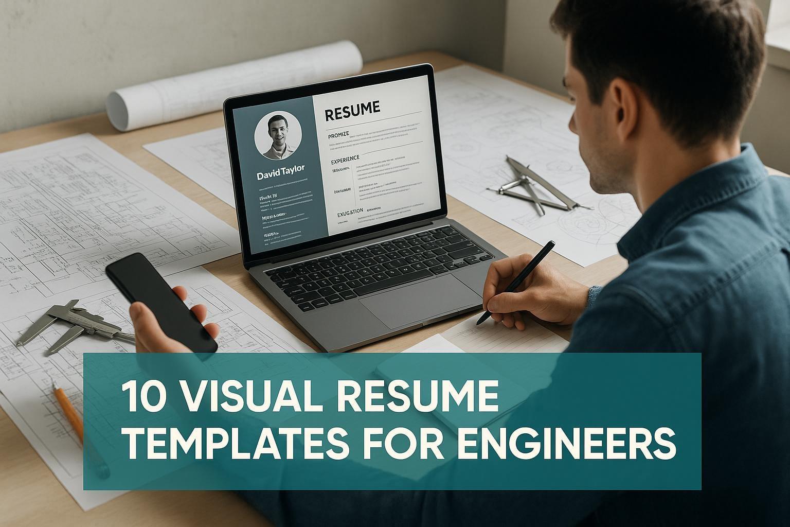 Preview for 10 Visual Resume Templates for Engineers