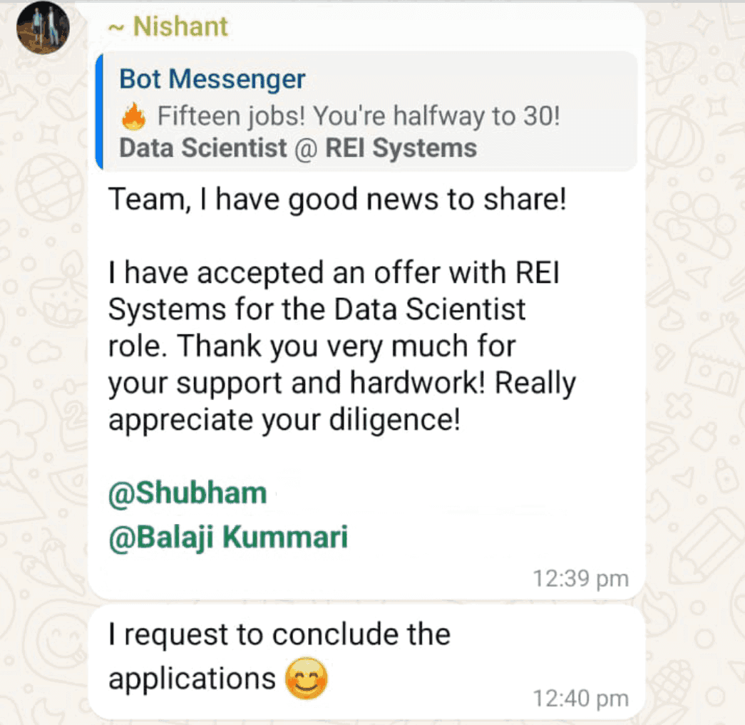 WhatsApp testimonial 16