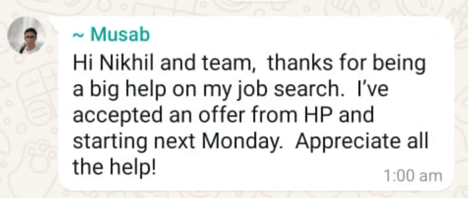 WhatsApp testimonial 31