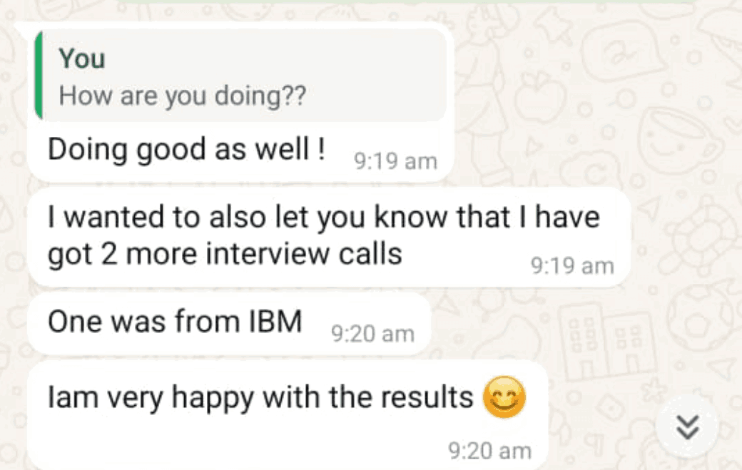 WhatsApp testimonial 21