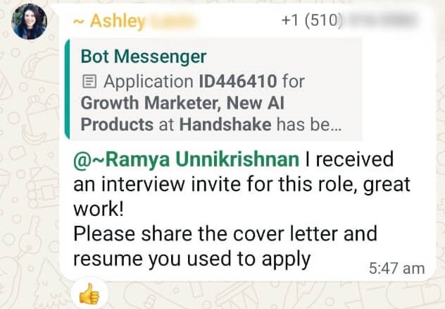 WhatsApp testimonial 8