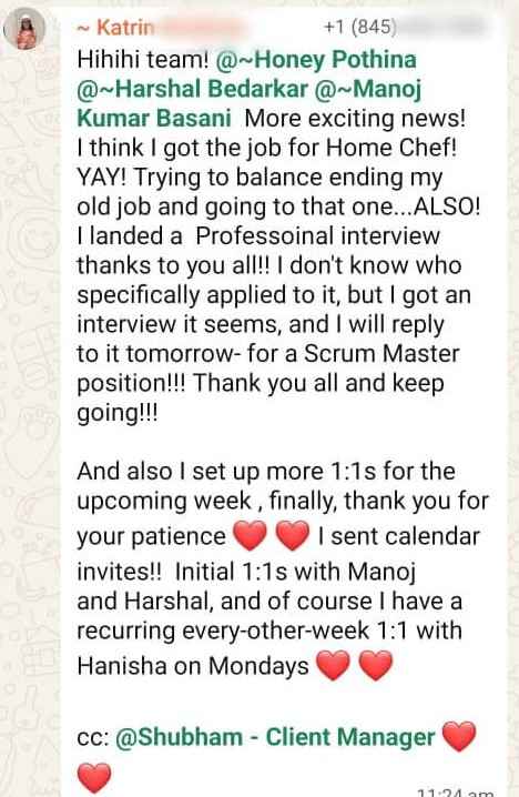 WhatsApp testimonial 9