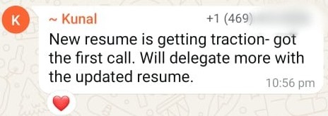 WhatsApp testimonial 36