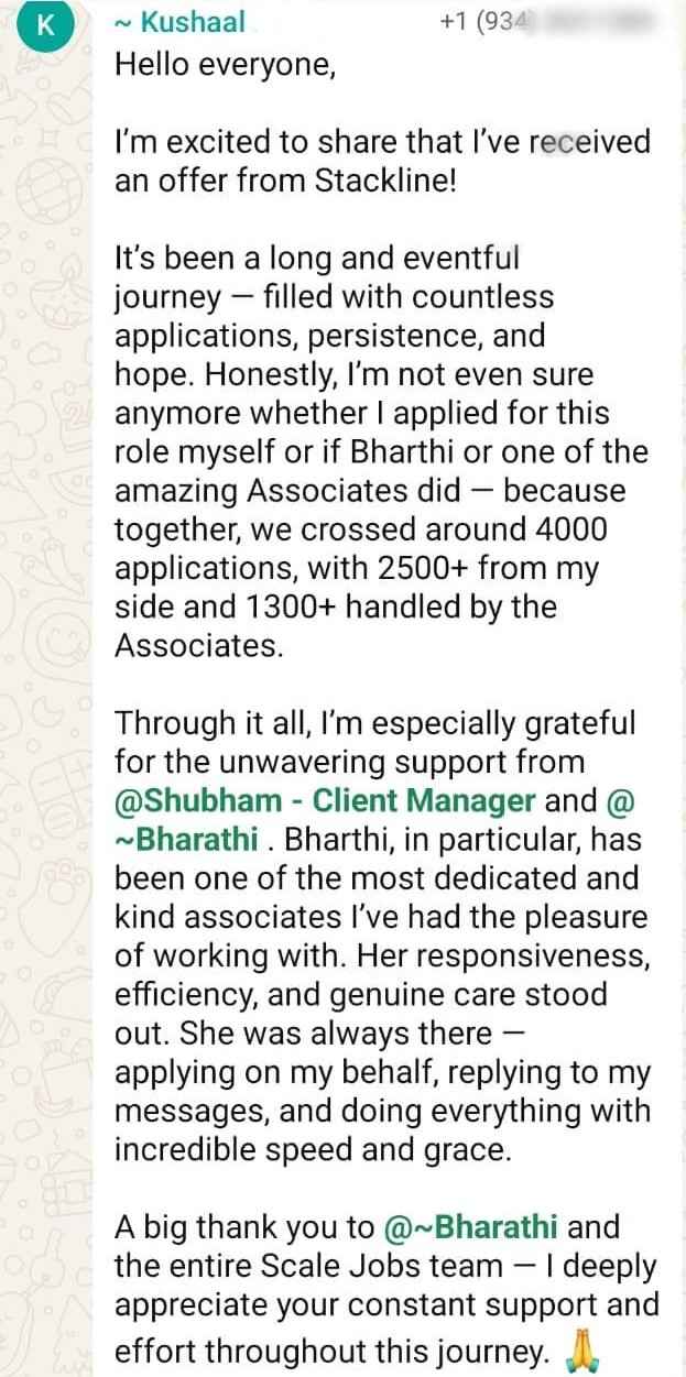 WhatsApp testimonial 10