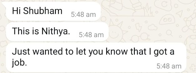 WhatsApp testimonial 35