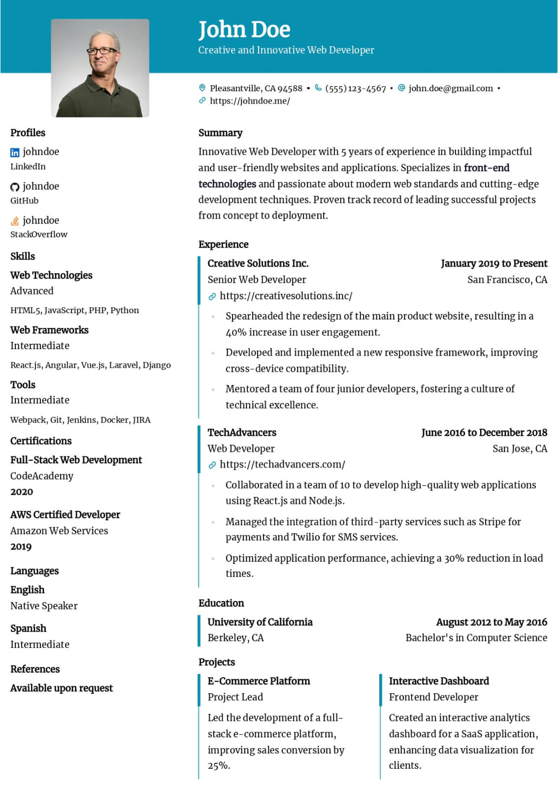 Ditto resume template